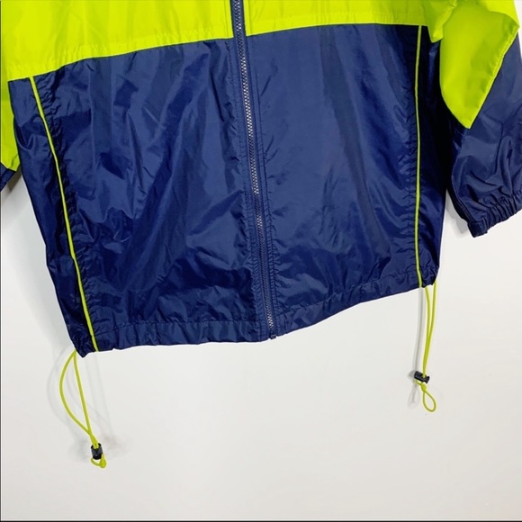 Nike Blue Green Logo Zip Up Windbreaker Jacket XL - Picture 3 of 6